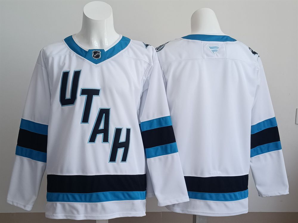 Men 2025 Utah Hockey Club Blank White Home Premier Player NHL Jersey